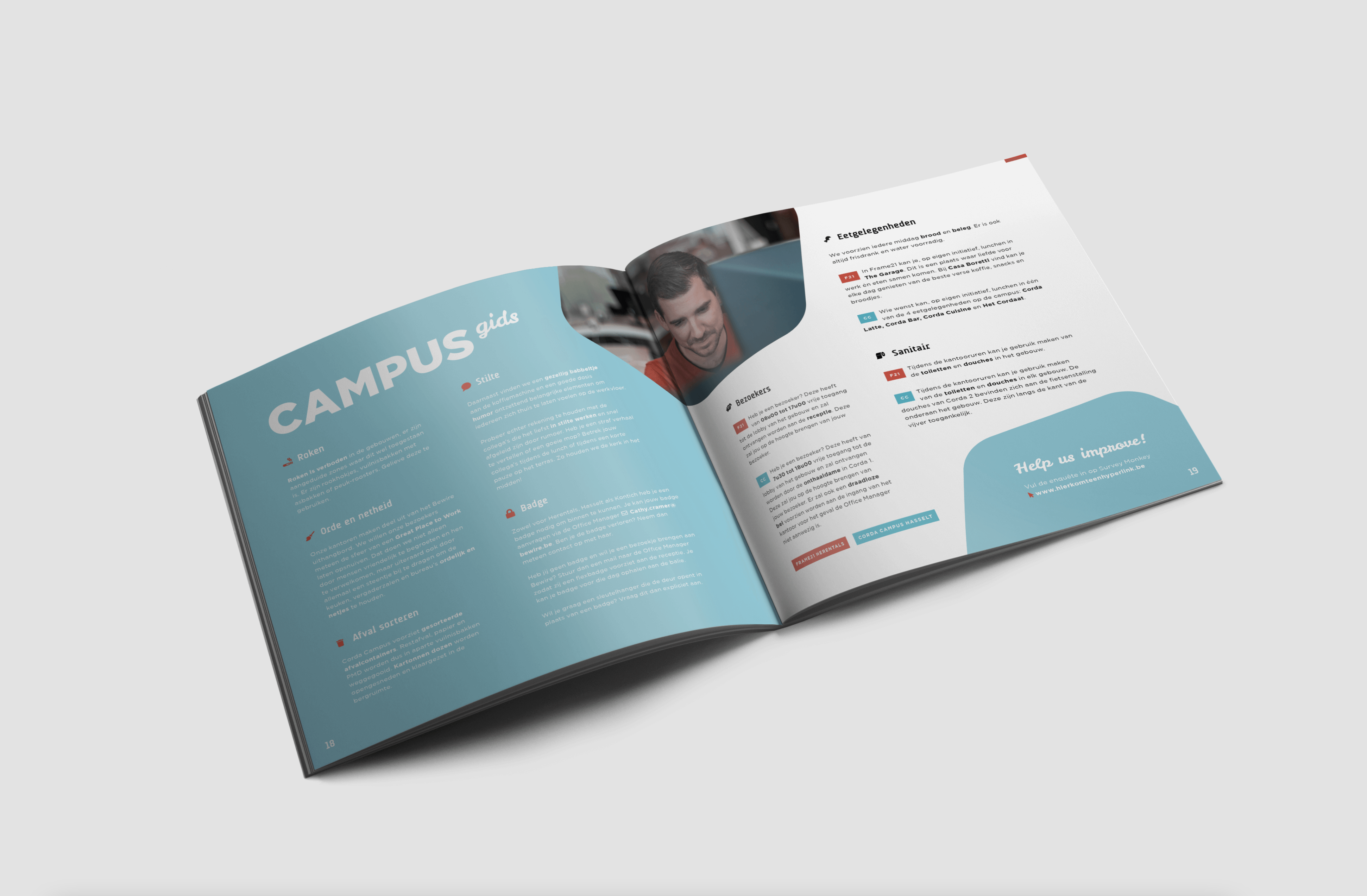 mock-up brochure voor designer portfolio